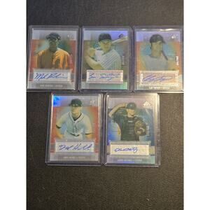 2004 Upper Deck SP Prospects Baseball Autograph Lot 5 Refractor Serial Numbered